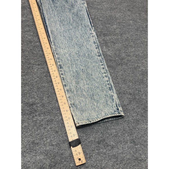 Vintage Jordache Acid Wash Jeans Women 32 High Rise Straight Leg Blue Denim 80s - Picture 5 of 12